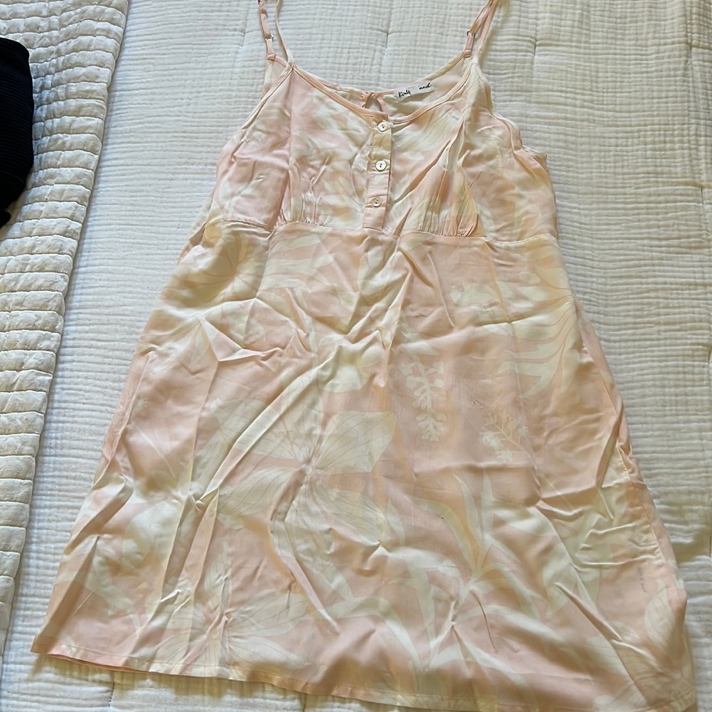 Pink floral dress